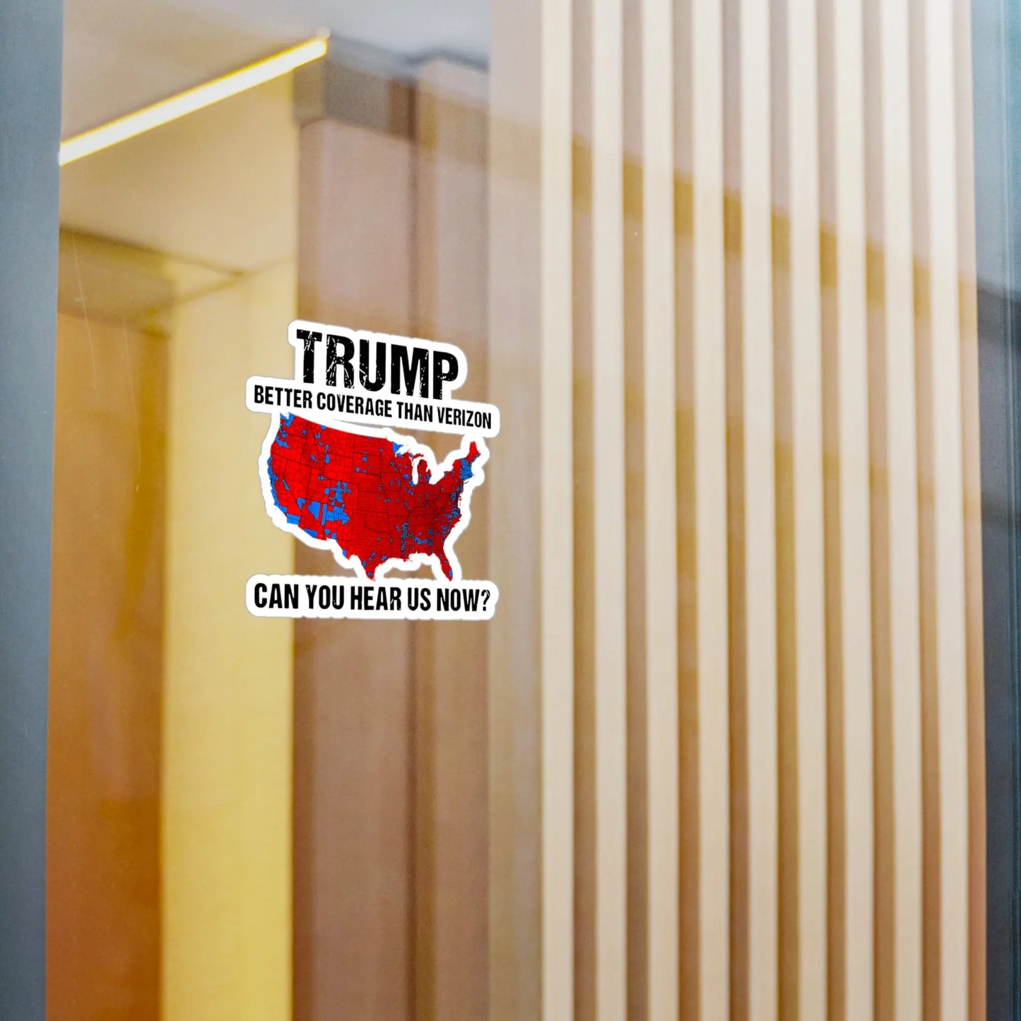 3pc Trump Won, Landslide, President Trump Stickers, Can you hear us now, Window Decal, Trump Bumper Sticker - Galvaleos
