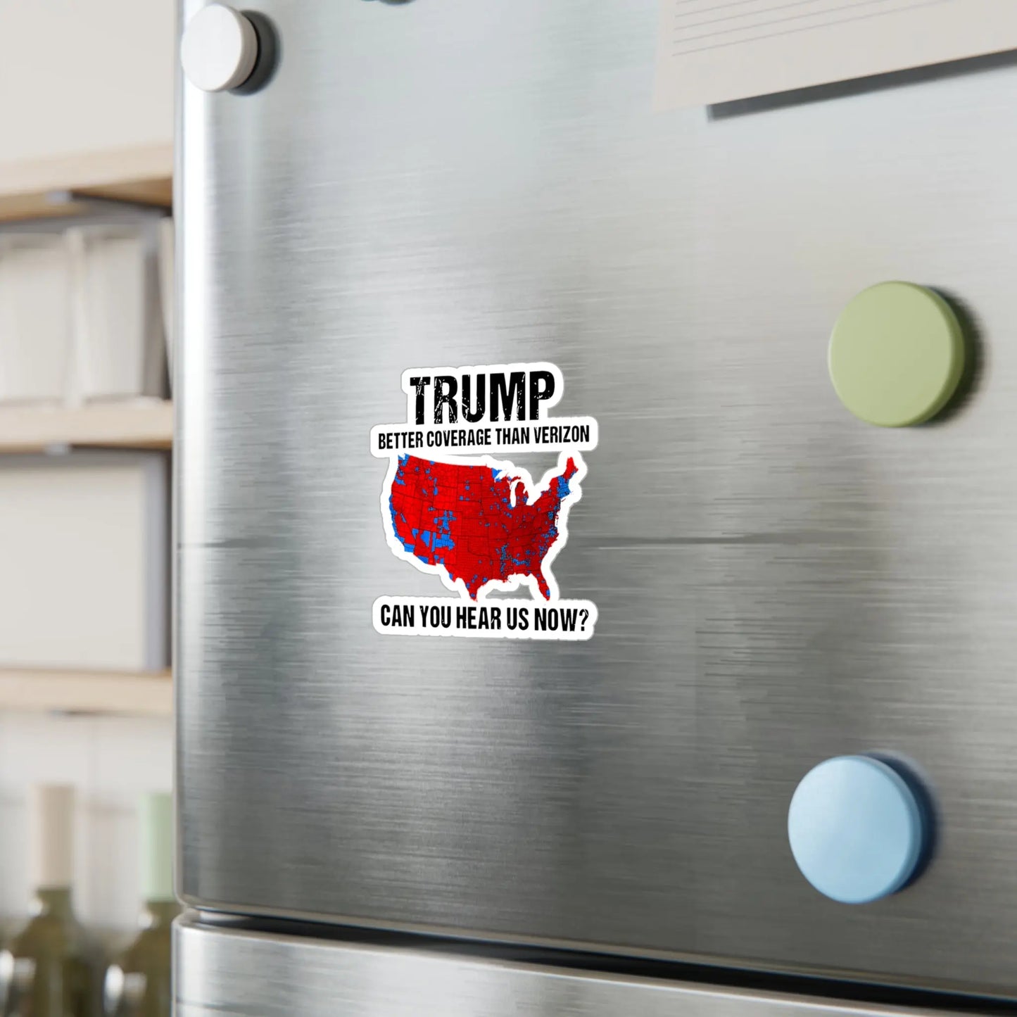 3pc Trump Won, Landslide, President Trump Stickers, Can you hear us now, Window Decal, Trump Bumper Sticker - Galvaleos