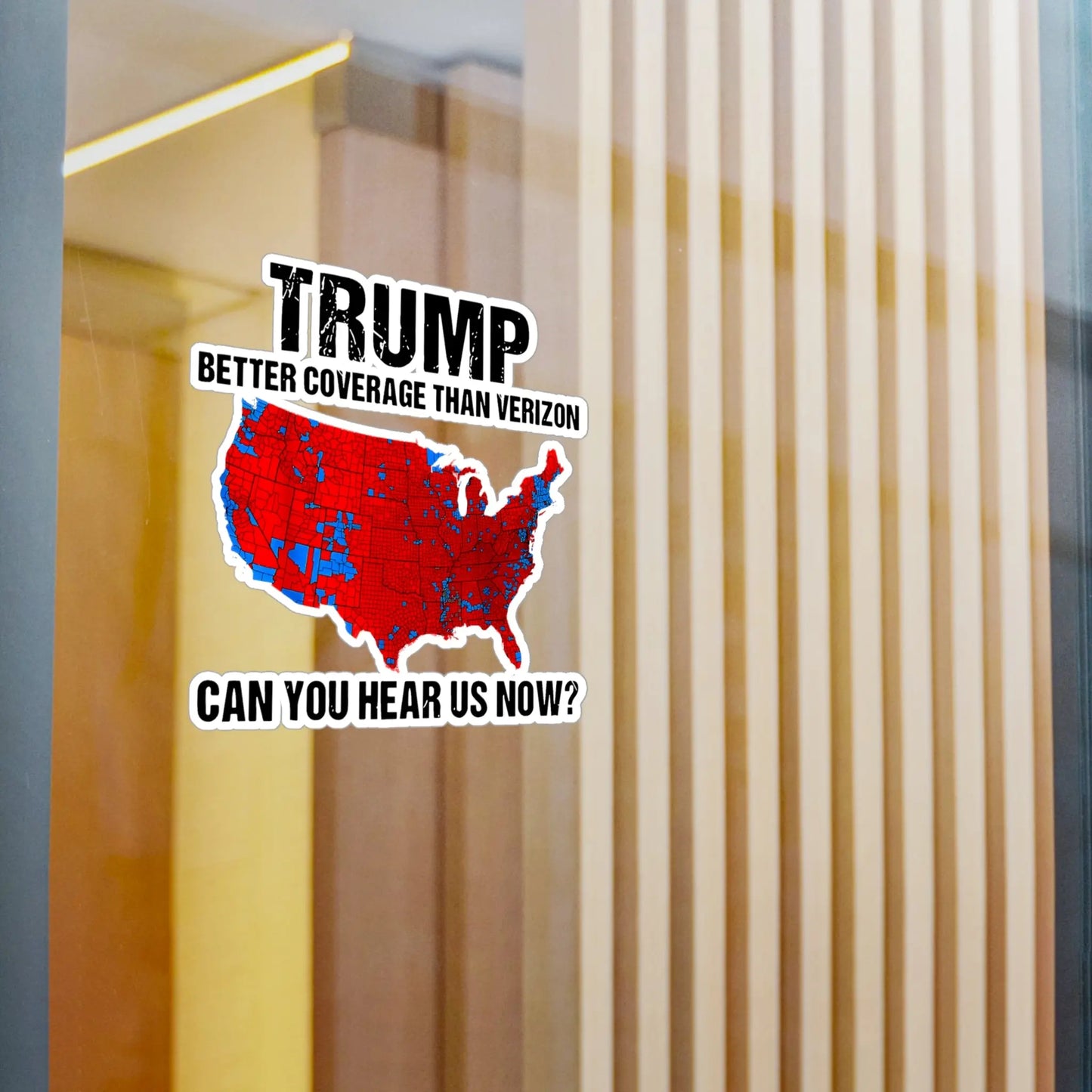 3pc Trump Won, Landslide, President Trump Stickers, Can you hear us now, Window Decal, Trump Bumper Sticker - Galvaleos