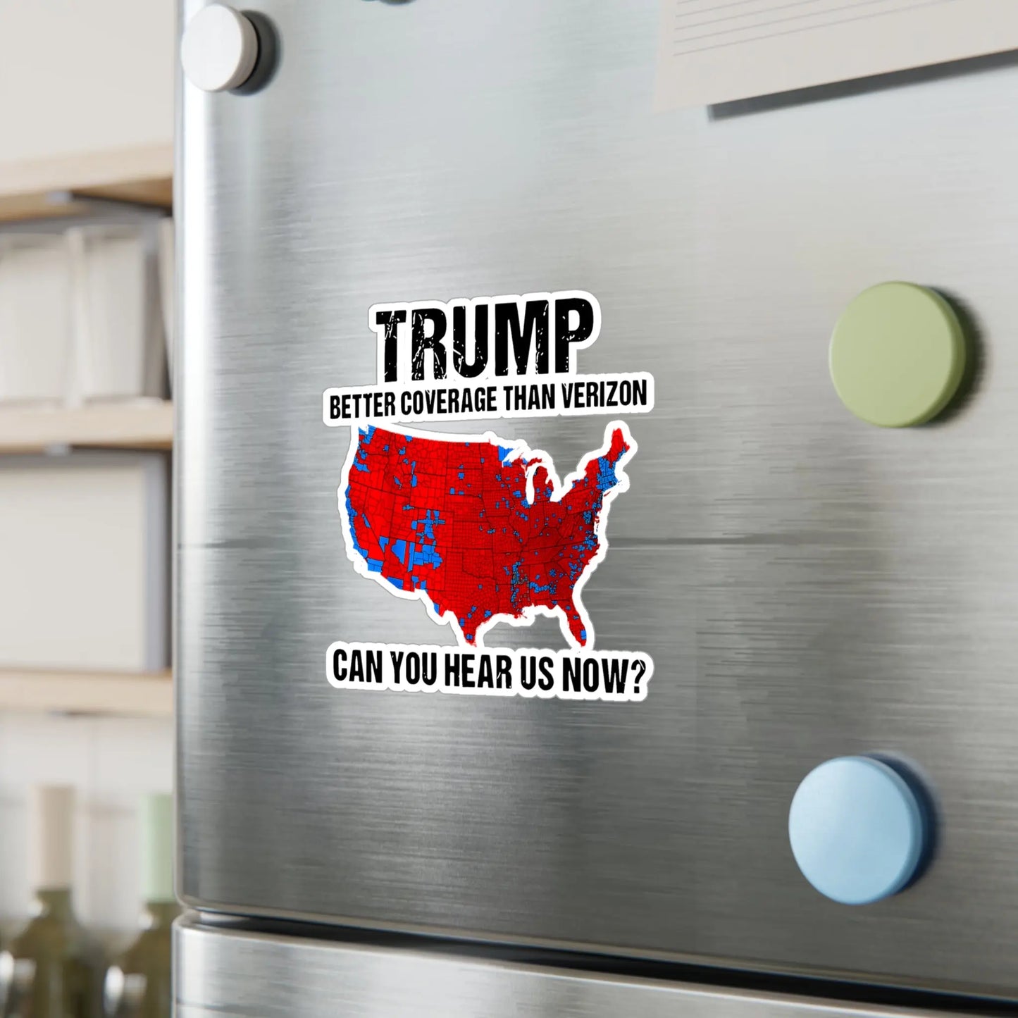 3pc Trump Won, Landslide, President Trump Stickers, Can you hear us now, Window Decal, Trump Bumper Sticker - Galvaleos