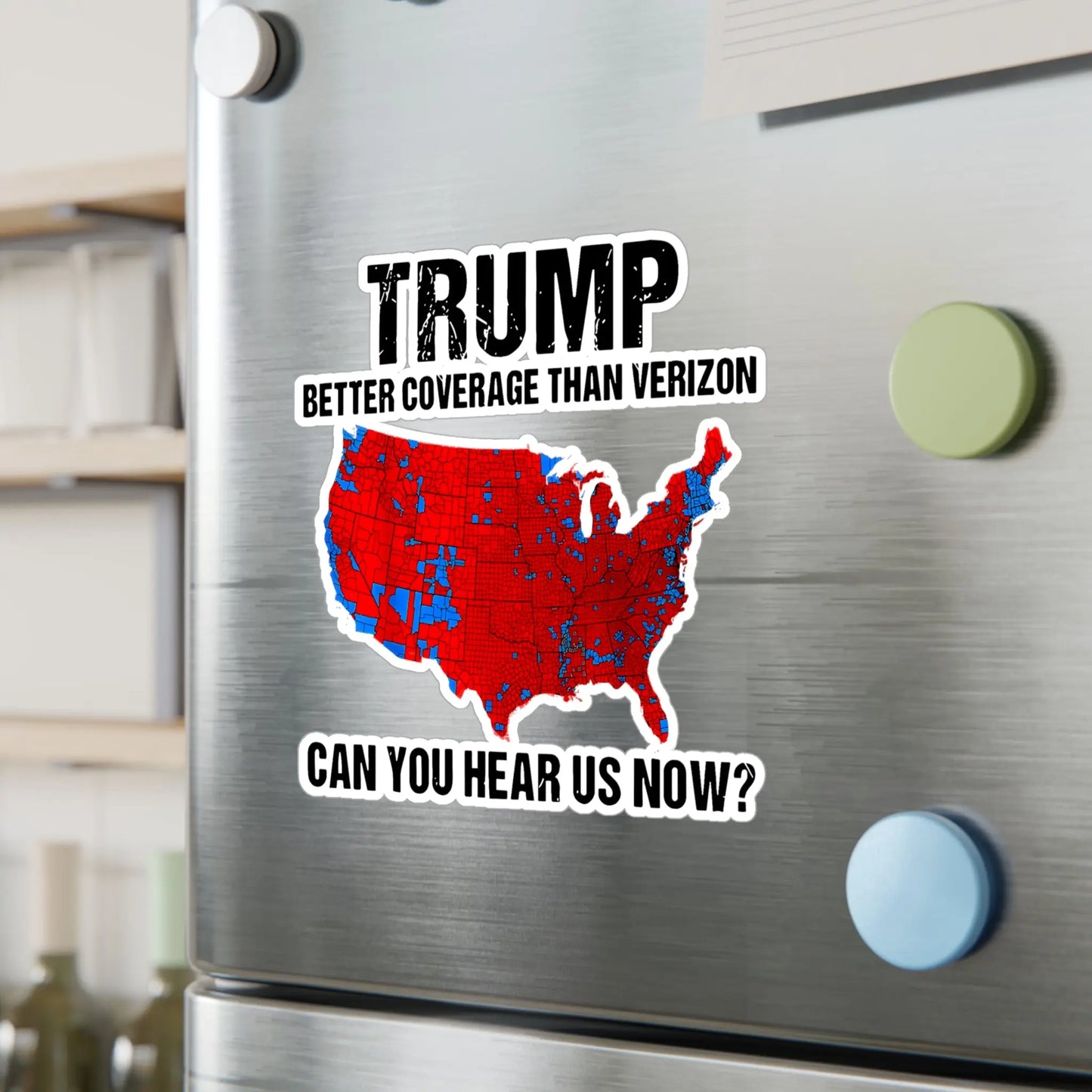 3pc Trump Won, Landslide, President Trump Stickers, Can you hear us now, Window Decal, Trump Bumper Sticker - Galvaleos