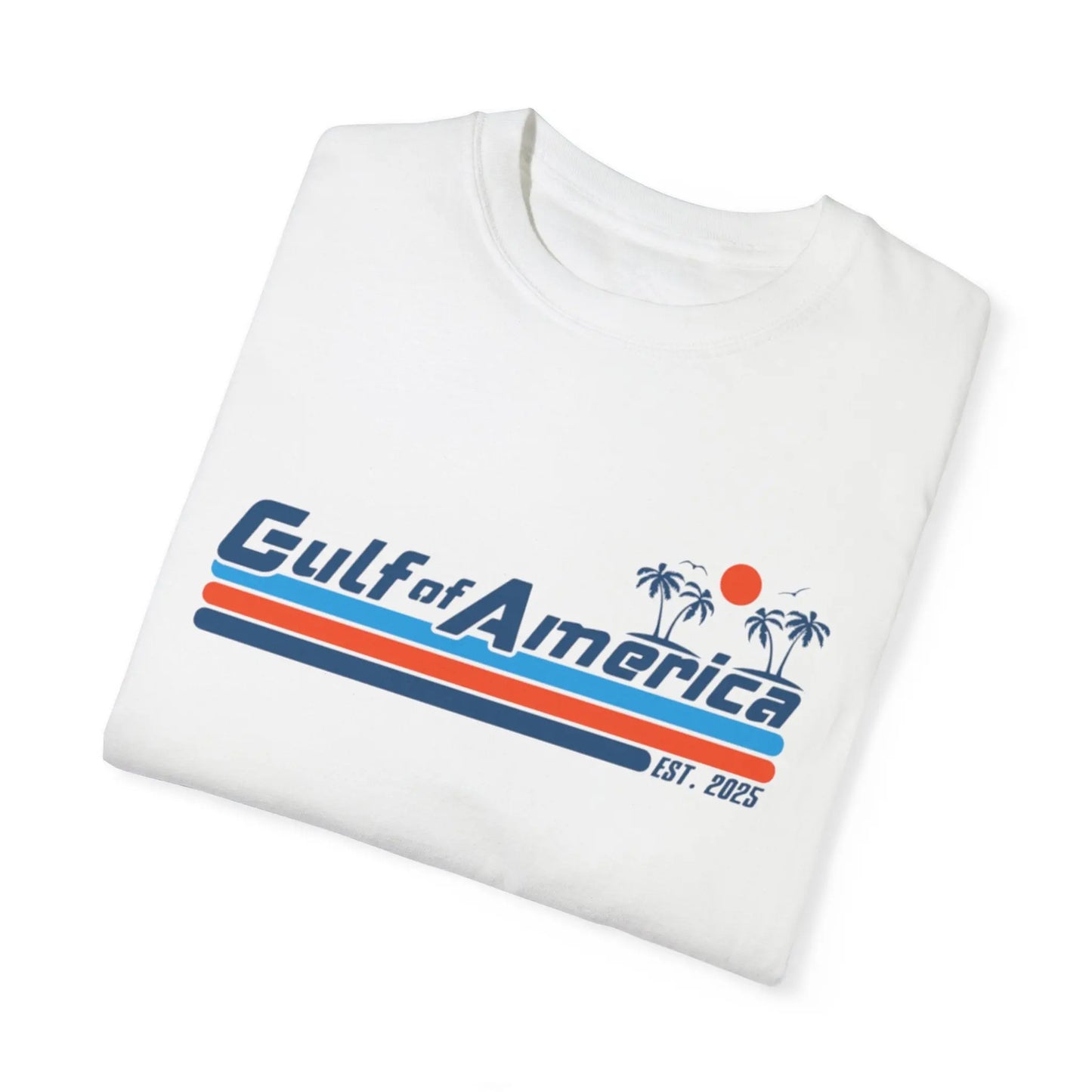 Gulf of America, Retro Beach Vibe Unisex T-Shirt, Comfort Colors, Casual Summer Tee - Galvaleos