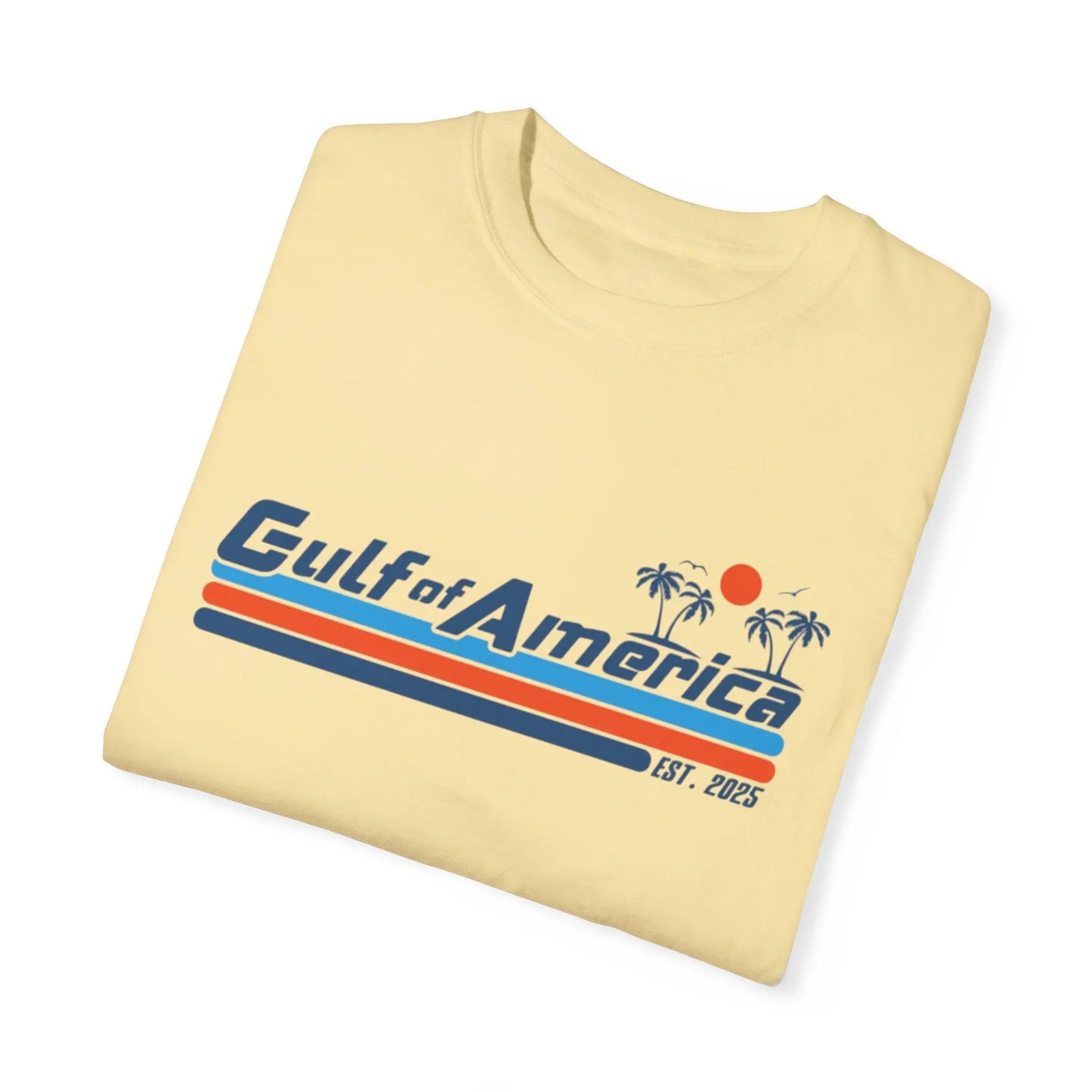 Gulf of America, Retro Beach Vibe Unisex T-Shirt, Comfort Colors, Casual Summer Tee - Galvaleos