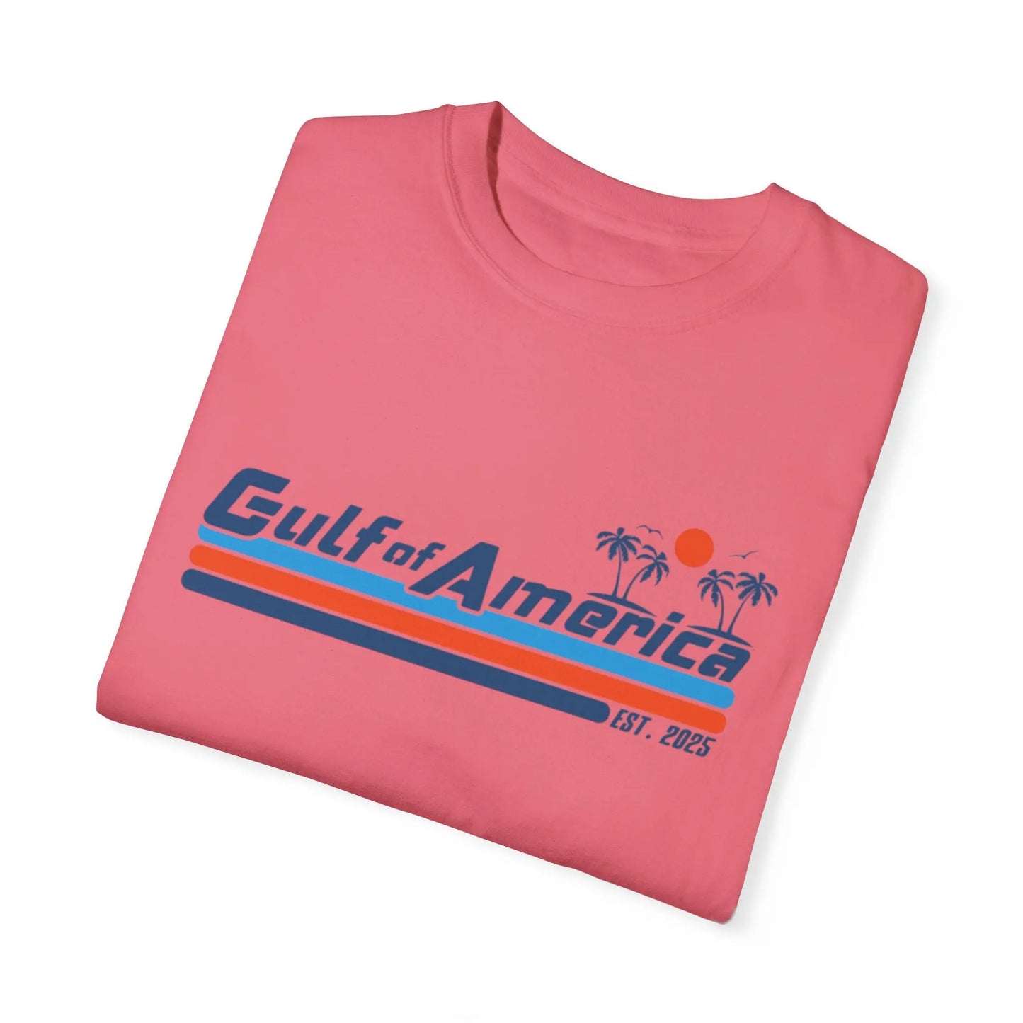 Gulf of America, Retro Beach Vibe Unisex T-Shirt, Comfort Colors, Casual Summer Tee - Galvaleos