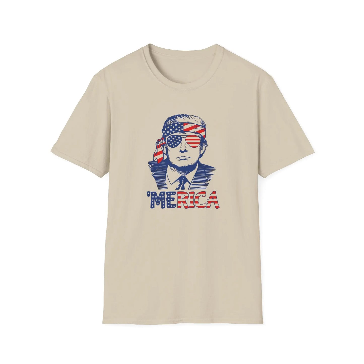 Trump 'Merica SoftStyle T-Shirt - Galvaleos