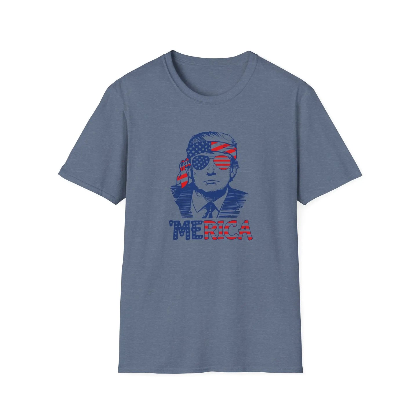 Trump 'Merica SoftStyle T-Shirt - Galvaleos