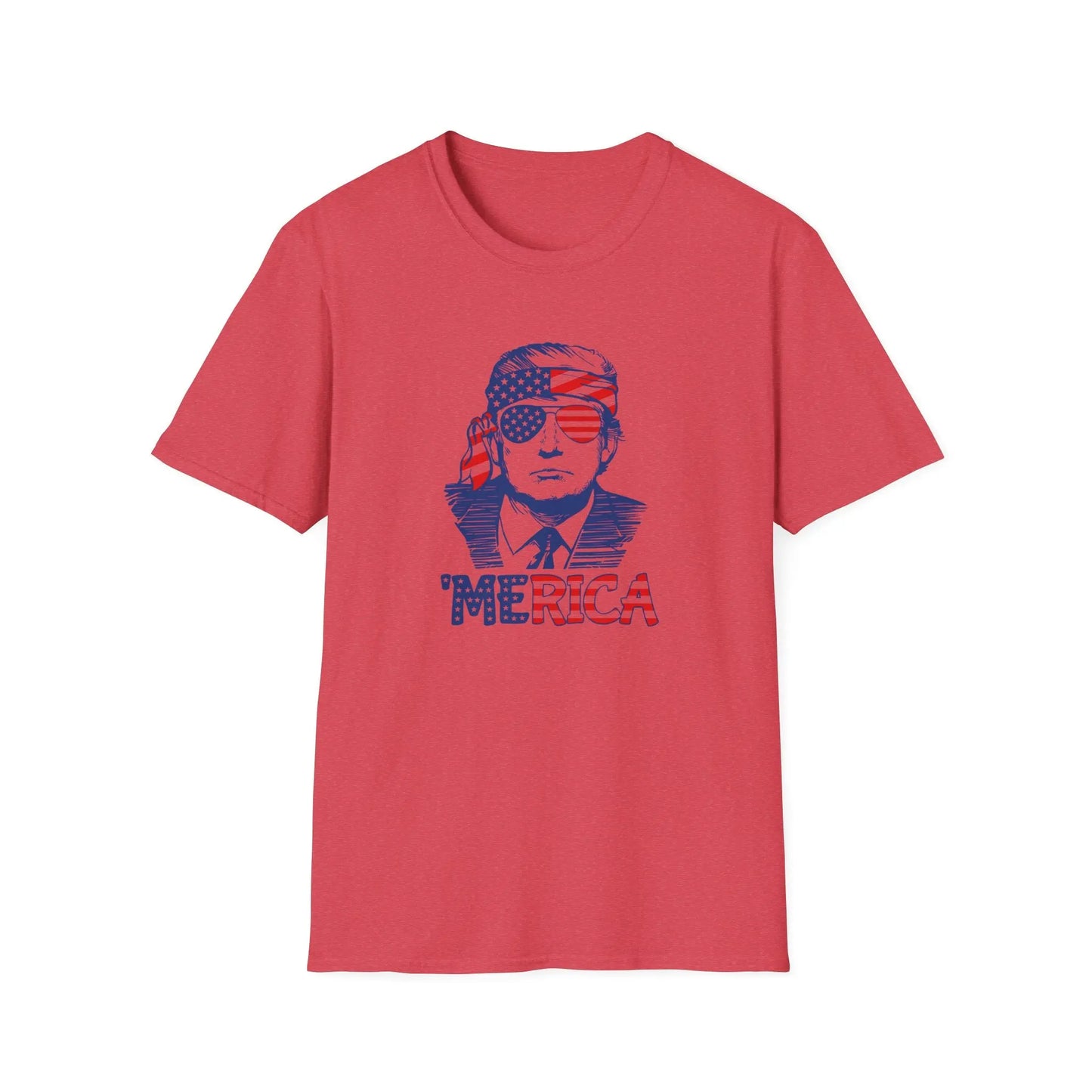 Trump 'Merica SoftStyle T-Shirt - Galvaleos