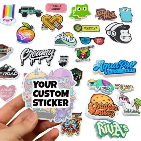 Custom Kiss Cut Stickers with Sticker Builder - Galvaleos