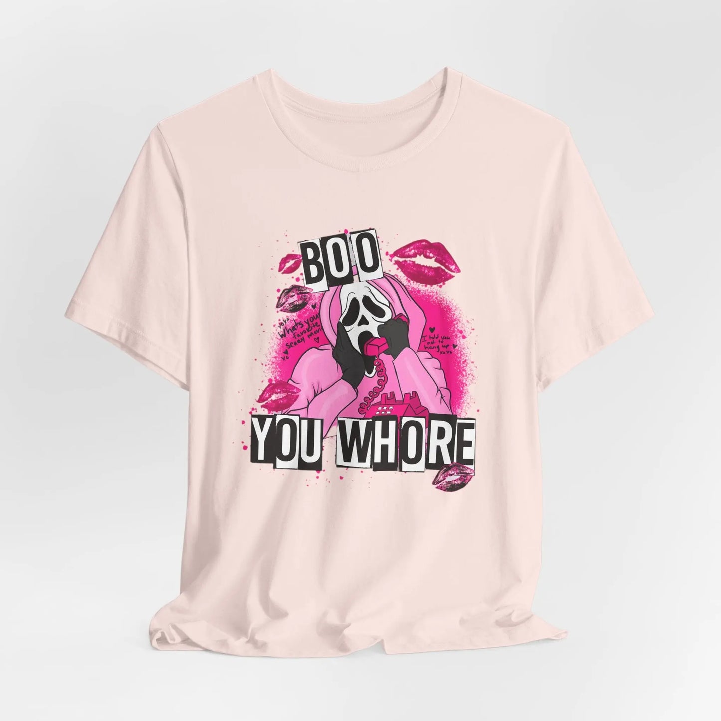 Funny Halloween Unisex Tee, Boo You Whore Shirt, Halloween Costume Top, Halloween Party Tee, Halloween Graphic Tee Printify