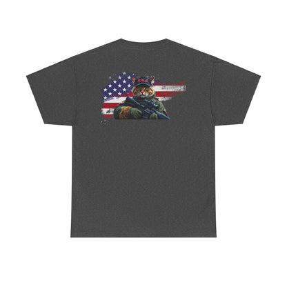 T-Shirt - MAGA Vote Trump Save Our Cats Political Tee - Galvaleos Galvaleos Galvaleos Dark Heather / S Printify T-Shirt T-Shirt - MAGA Vote Trump Save Our Cats Political Tee