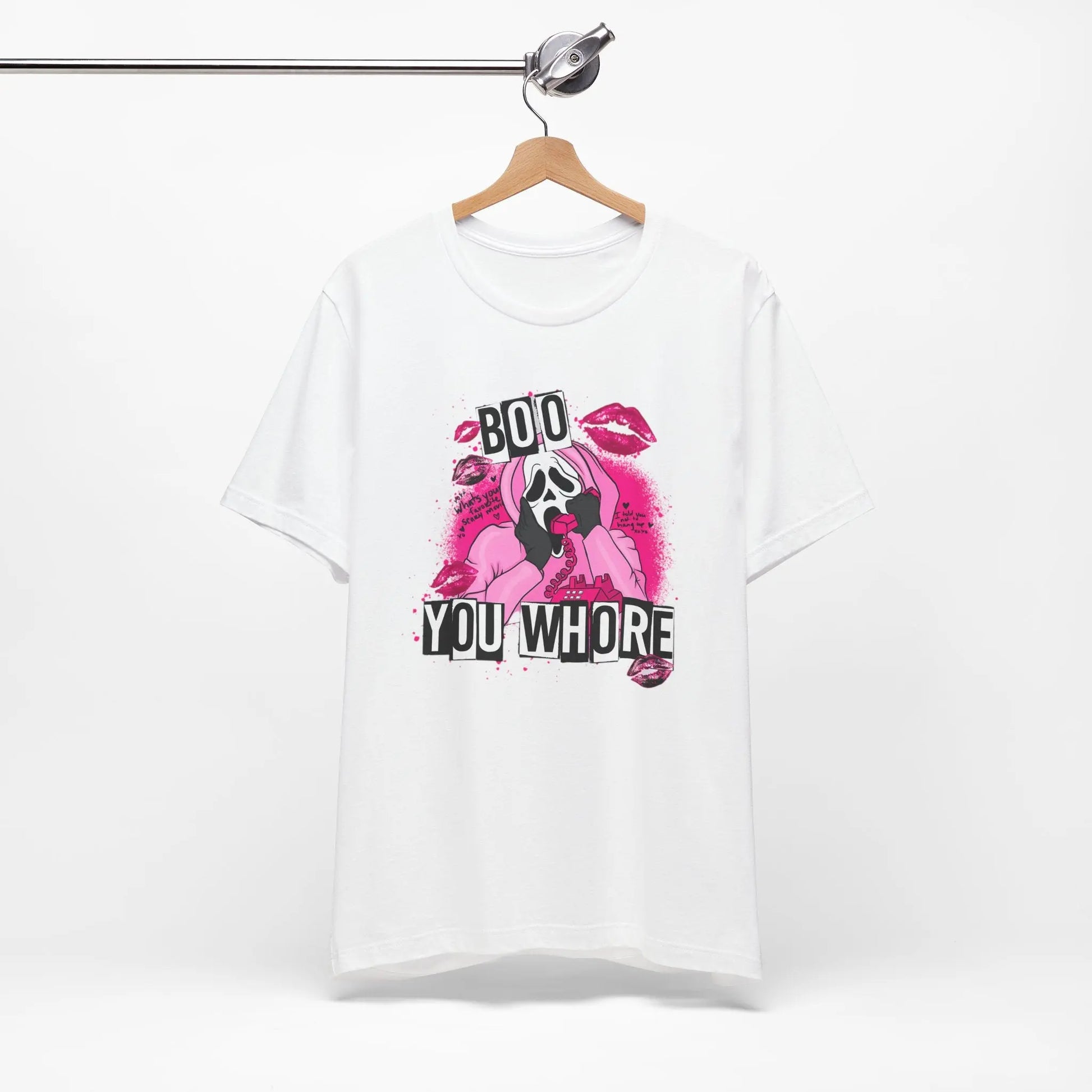 Funny Halloween Unisex Tee, Boo You Whore Shirt, Halloween Costume Top, Halloween Party Tee, Halloween Graphic Tee Printify