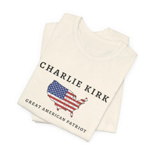 Charlie Kirk Tribute Shirt, Great American Patriot Top, RIP Charlie Kirk Memorial Shirt, USA Hero Apparel Printify