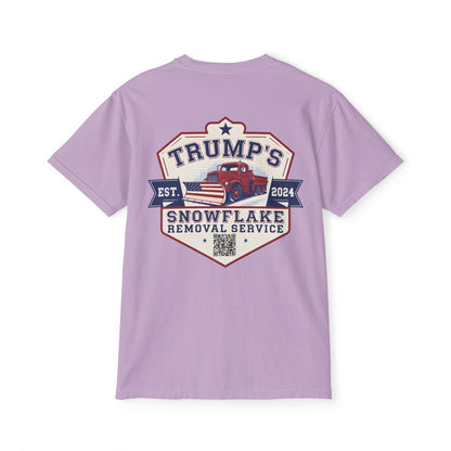 Trump Snowflake Removal QR Code, Trump YMCA Dance, Comfort Colors Unisex Pocket Tshirt