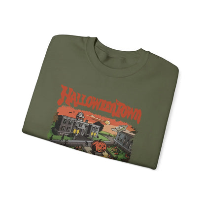 HalloweenTown Sweatshirt, Cozy Fall Sweatshirt, Spooky Vibes, Unisex Crewneck, Halloween Sweatshirt, Fall Sweater Printify