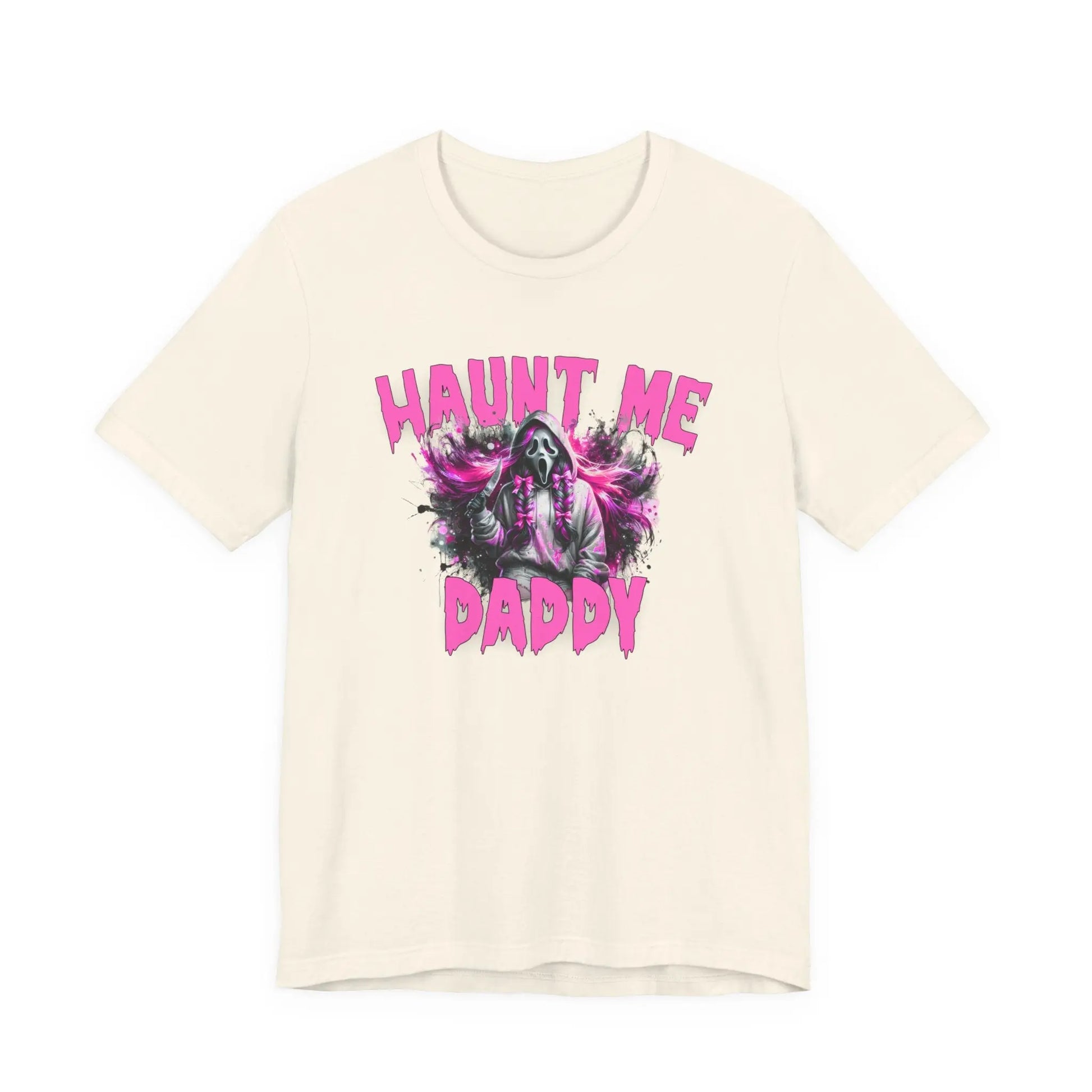 Funny Halloween Unisex Tee, Haunt Me Daddy Shirt, Fall Vibes, Halloween Costume, Spooky Graphic Shirt, Halloween Outfit Printify