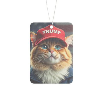 Cats for Trump Car Air Freshner, Political Car Accessory, Funny President Gift, Vehicle Scent Diffuser, Unique Novelty Item - Galvaleos Galvaleos Galvaleos 2.75'' × 4'' / Rectangle / Black Ice Printify Accessories Cats for Trump Car Air Freshner, Political Car Accessory, Funny President Gift, Vehicle Scent Diffuser, Unique Novelty Item