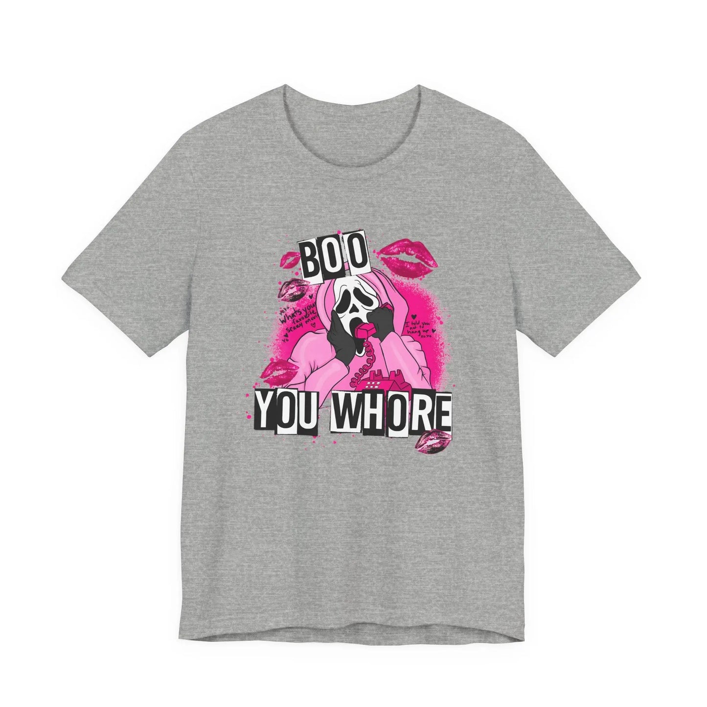 Funny Halloween Unisex Tee, Boo You Whore Shirt, Halloween Costume Top, Halloween Party Tee, Halloween Graphic Tee Printify
