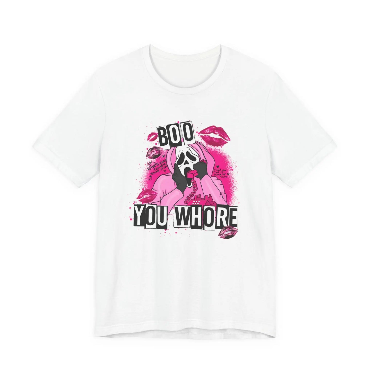Funny Halloween Unisex Tee, Boo You Whore Shirt, Halloween Costume Top, Halloween Party Tee, Halloween Graphic Tee Printify
