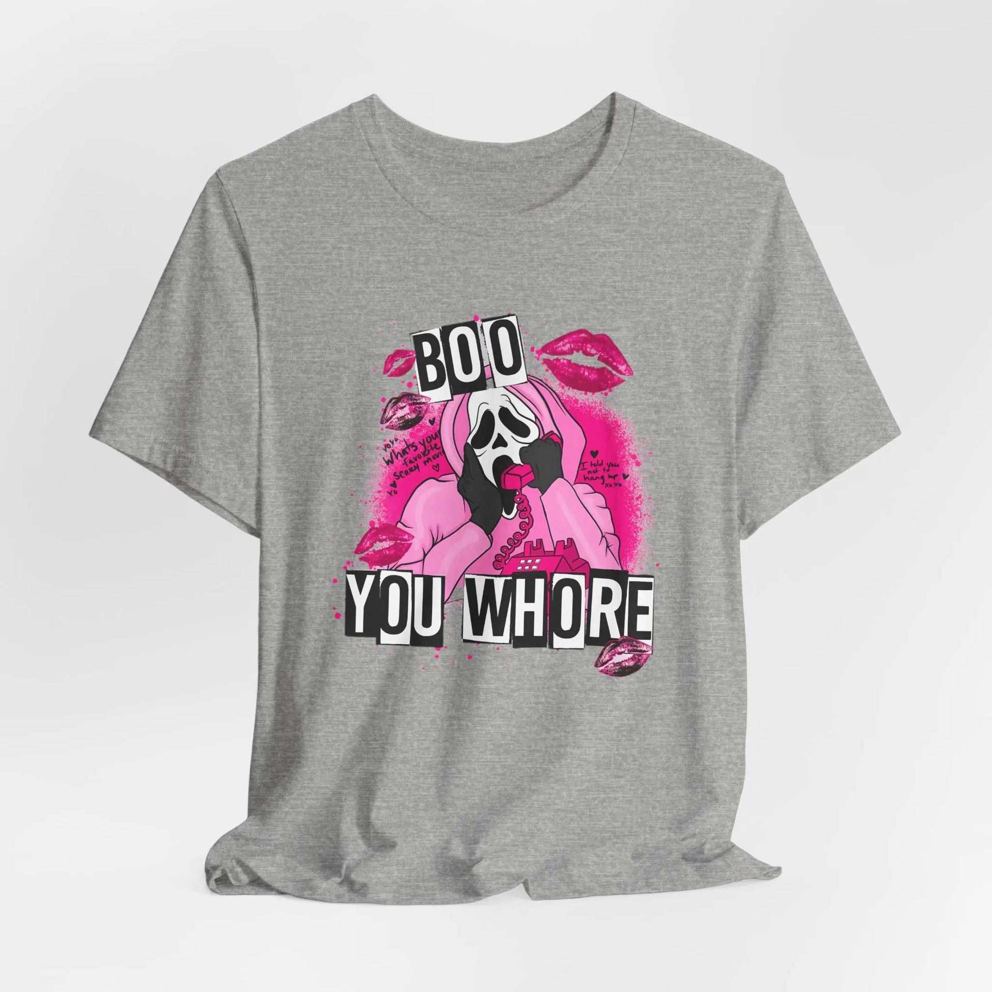Funny Halloween Unisex Tee, Boo You Whore Shirt, Halloween Costume Top, Halloween Party Tee, Halloween Graphic Tee Printify