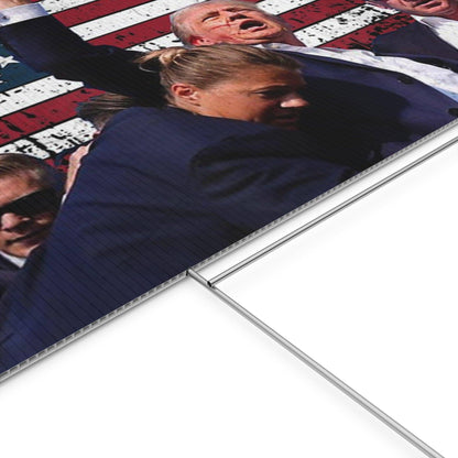 Yard Sign - MAGA Trump FIGHT - Galvaleos Galvaleos Galvaleos 18″ x 12″ (Horizontal) Printify Home Decor Yard Sign - MAGA Trump FIGHT