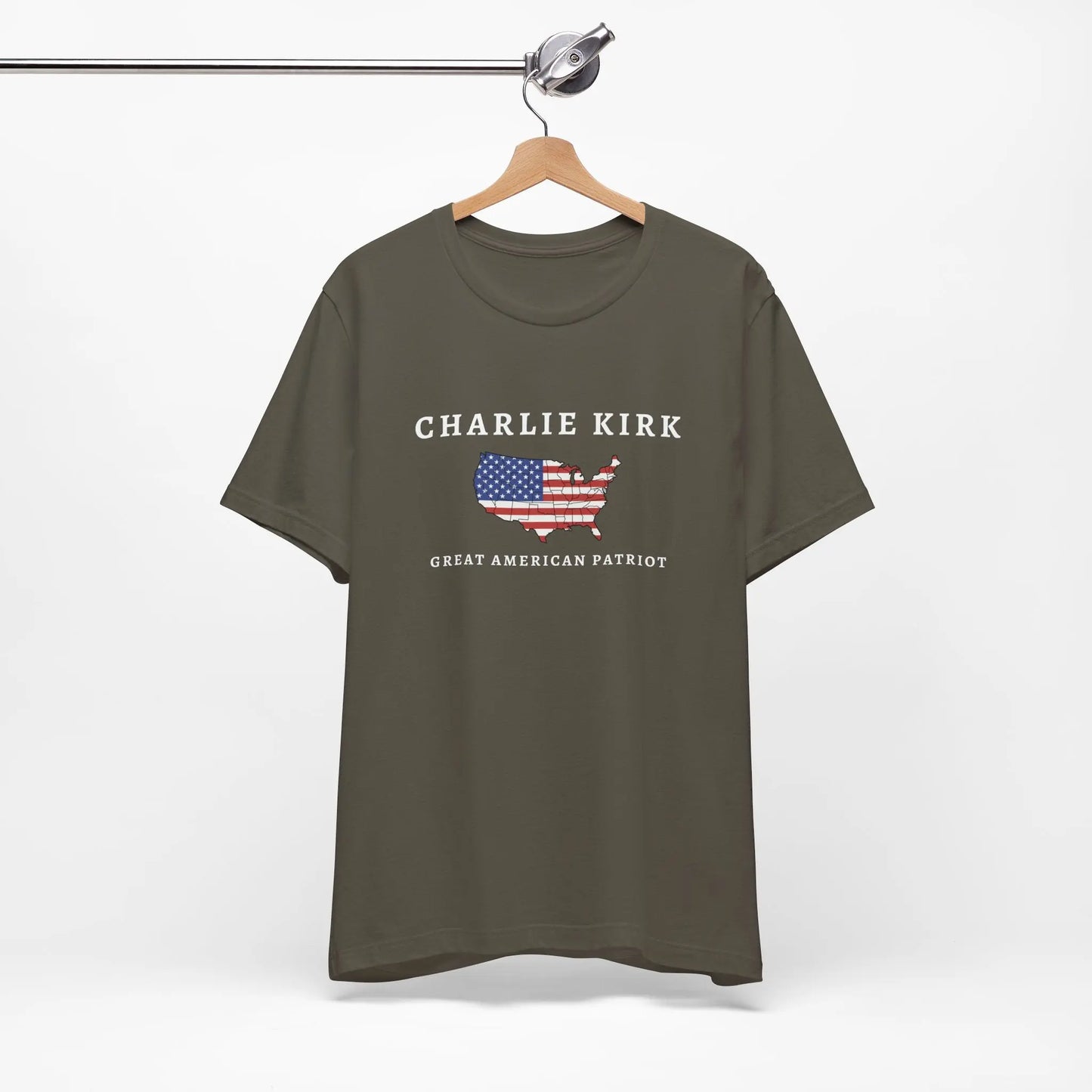 Charlie Kirk Tribute Shirt, Great American Patriot Top, RIP Charlie Kirk Memorial Shirt, USA Hero Apparel Printify