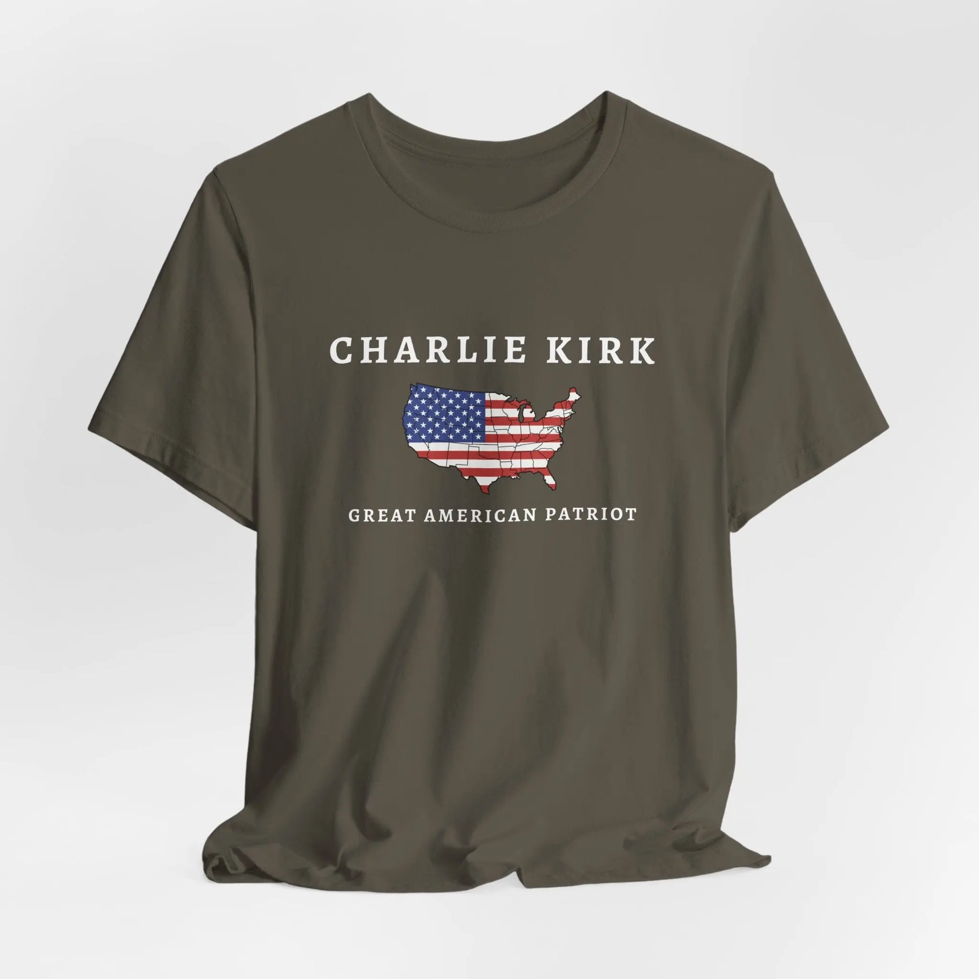 Charlie Kirk Tribute Shirt, Great American Patriot Top, RIP Charlie Kirk Memorial Shirt, USA Hero Apparel Printify