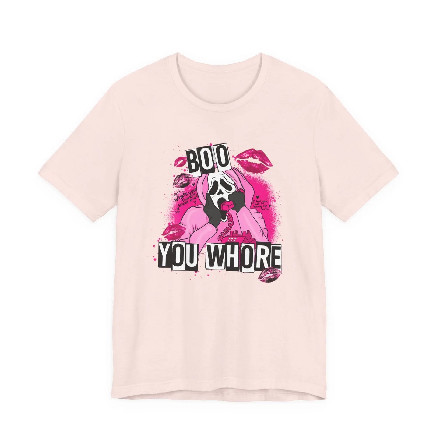 Funny Halloween Unisex Tee, Boo You Whore Shirt, Halloween Costume Top, Halloween Party Tee, Halloween Graphic Tee Printify