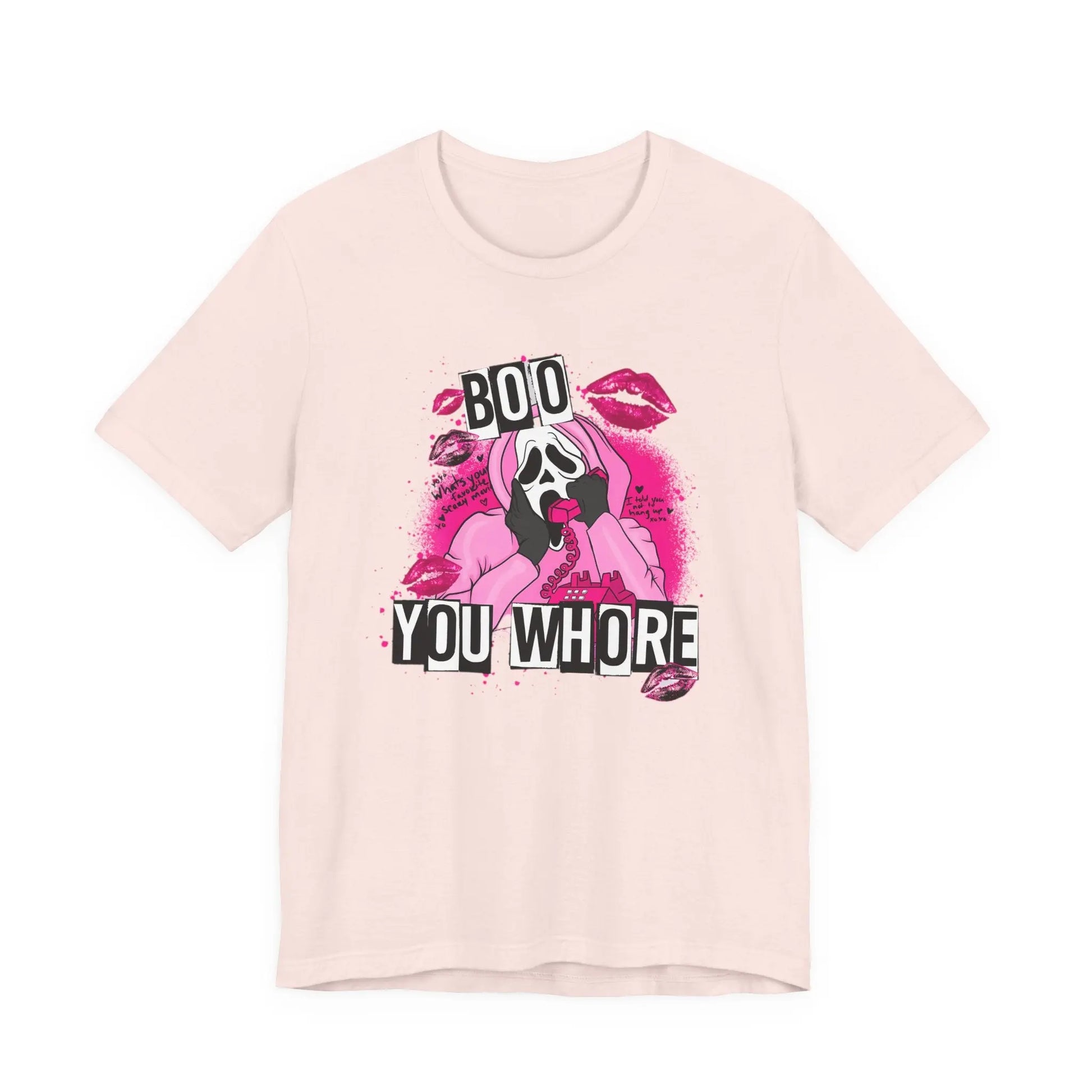 Funny Halloween Unisex Tee, Boo You Whore Shirt, Halloween Costume Top, Halloween Party Tee, Halloween Graphic Tee Printify