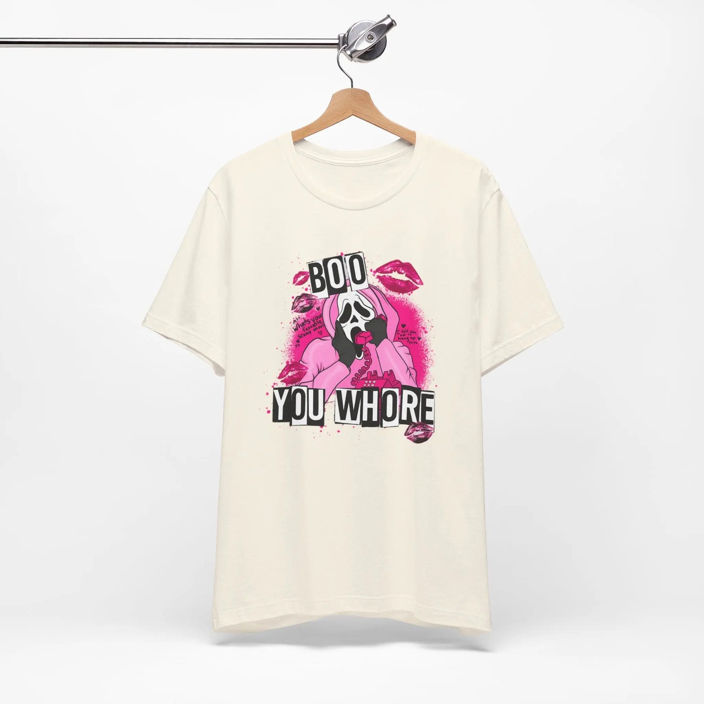 Funny Halloween Unisex Tee, Boo You Whore Shirt, Halloween Costume Top, Halloween Party Tee, Halloween Graphic Tee Printify