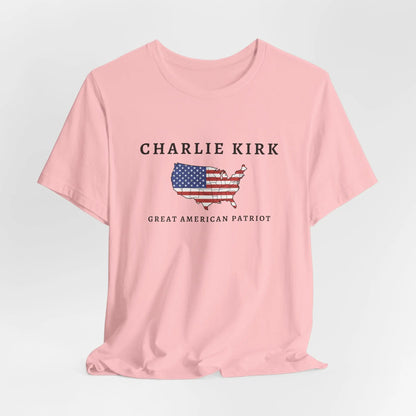Charlie Kirk Tribute Shirt, Great American Patriot Top, RIP Charlie Kirk Memorial Shirt, USA Hero Apparel Printify