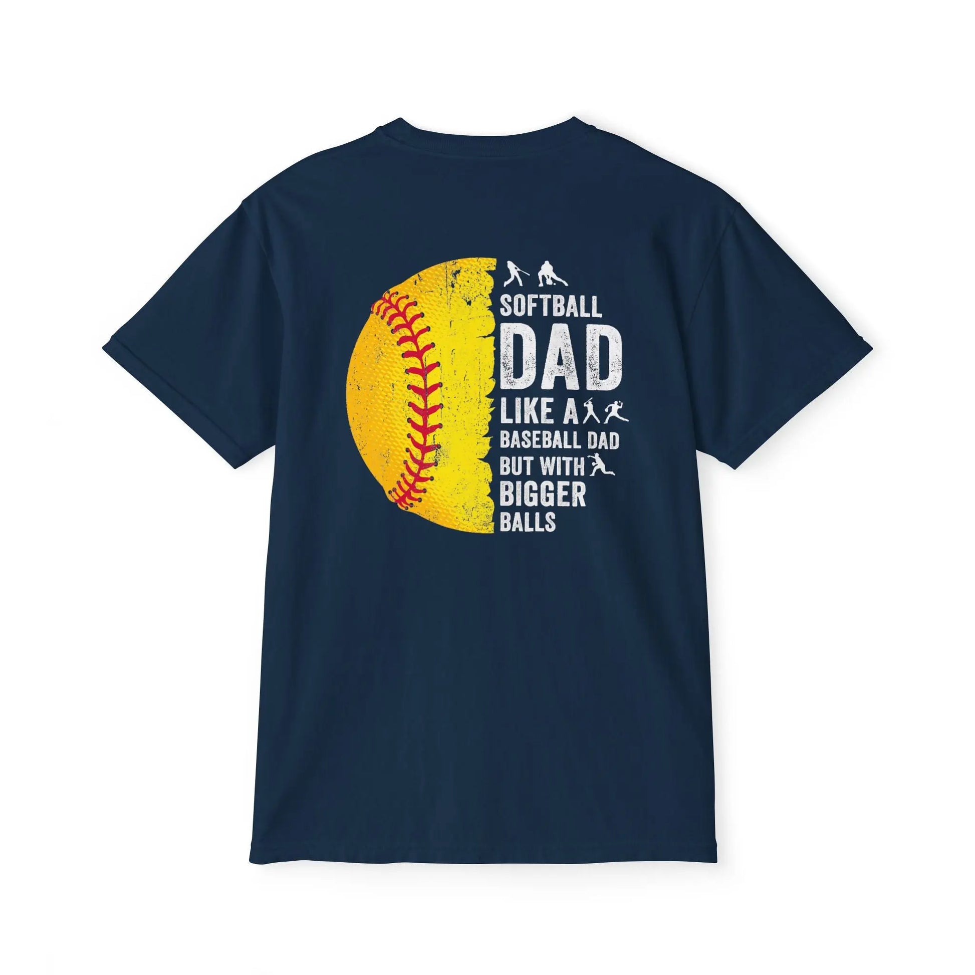 Softball Dad Pocket T-Shirt, Unisex Athletic Tee, Fun Gift for Sports Lovers, Father's Day Shirt, Casual Everyday Wear Printify