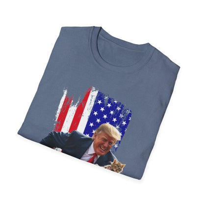 Trump Saving Our Cats Patriotic Tshirt