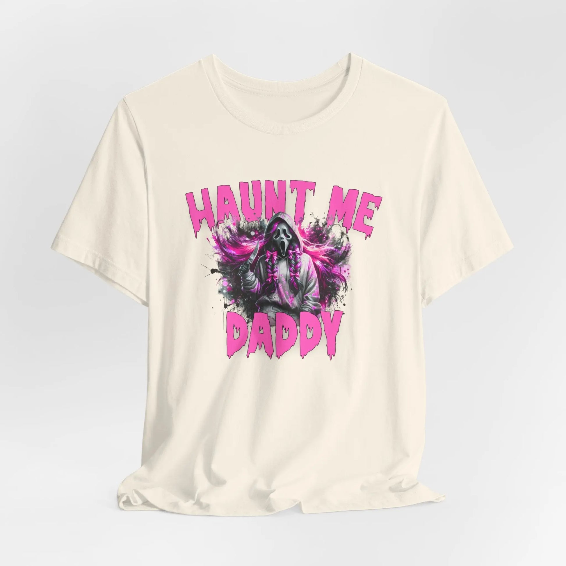 Funny Halloween Unisex Tee, Haunt Me Daddy Shirt, Fall Vibes, Halloween Costume, Spooky Graphic Shirt, Halloween Outfit Printify