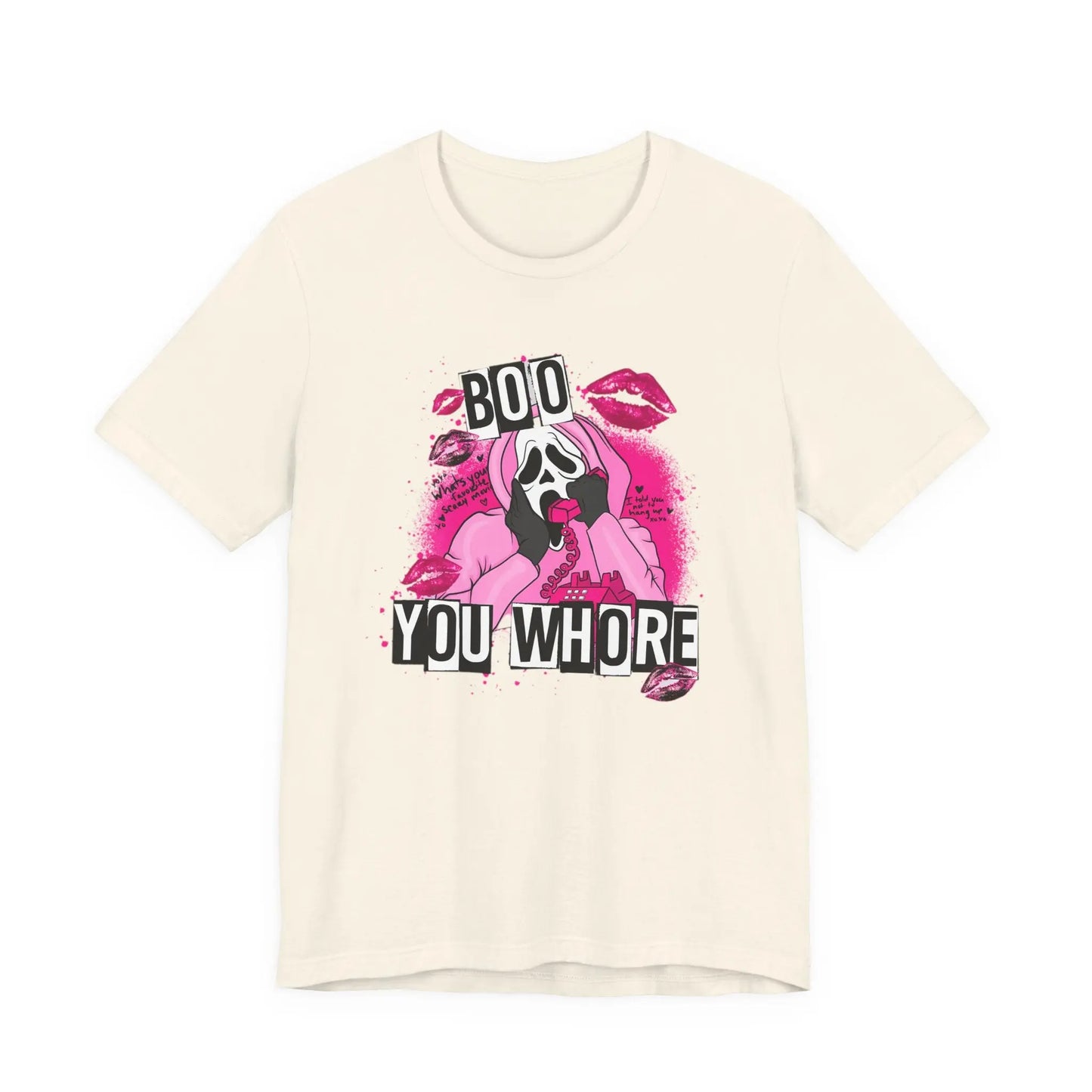 Funny Halloween Unisex Tee, Boo You Whore Shirt, Halloween Costume Top, Halloween Party Tee, Halloween Graphic Tee Printify