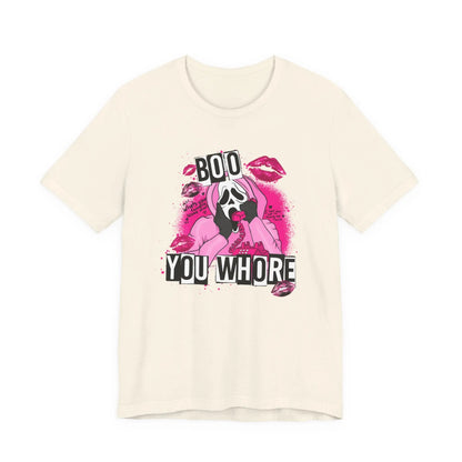 Funny Halloween Unisex Tee, Boo You Whore Shirt, Halloween Costume Top, Halloween Party Tee, Halloween Graphic Tee Printify