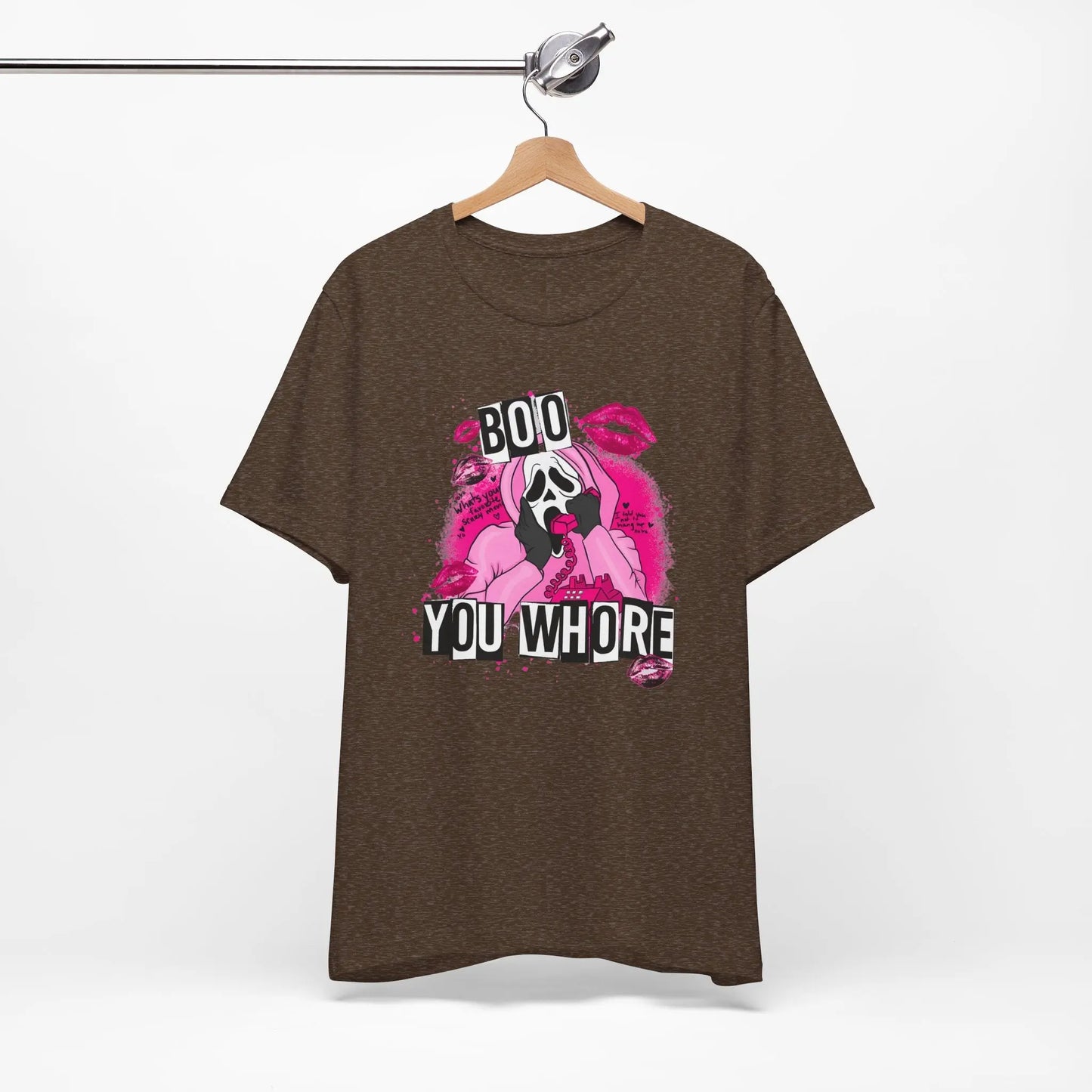 Funny Halloween Unisex Tee, Boo You Whore Shirt, Halloween Costume Top, Halloween Party Tee, Halloween Graphic Tee Printify