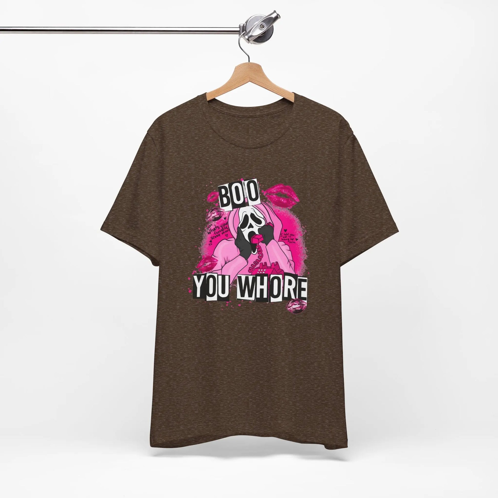 Funny Halloween Unisex Tee, Boo You Whore Shirt, Halloween Costume Top, Halloween Party Tee, Halloween Graphic Tee Printify