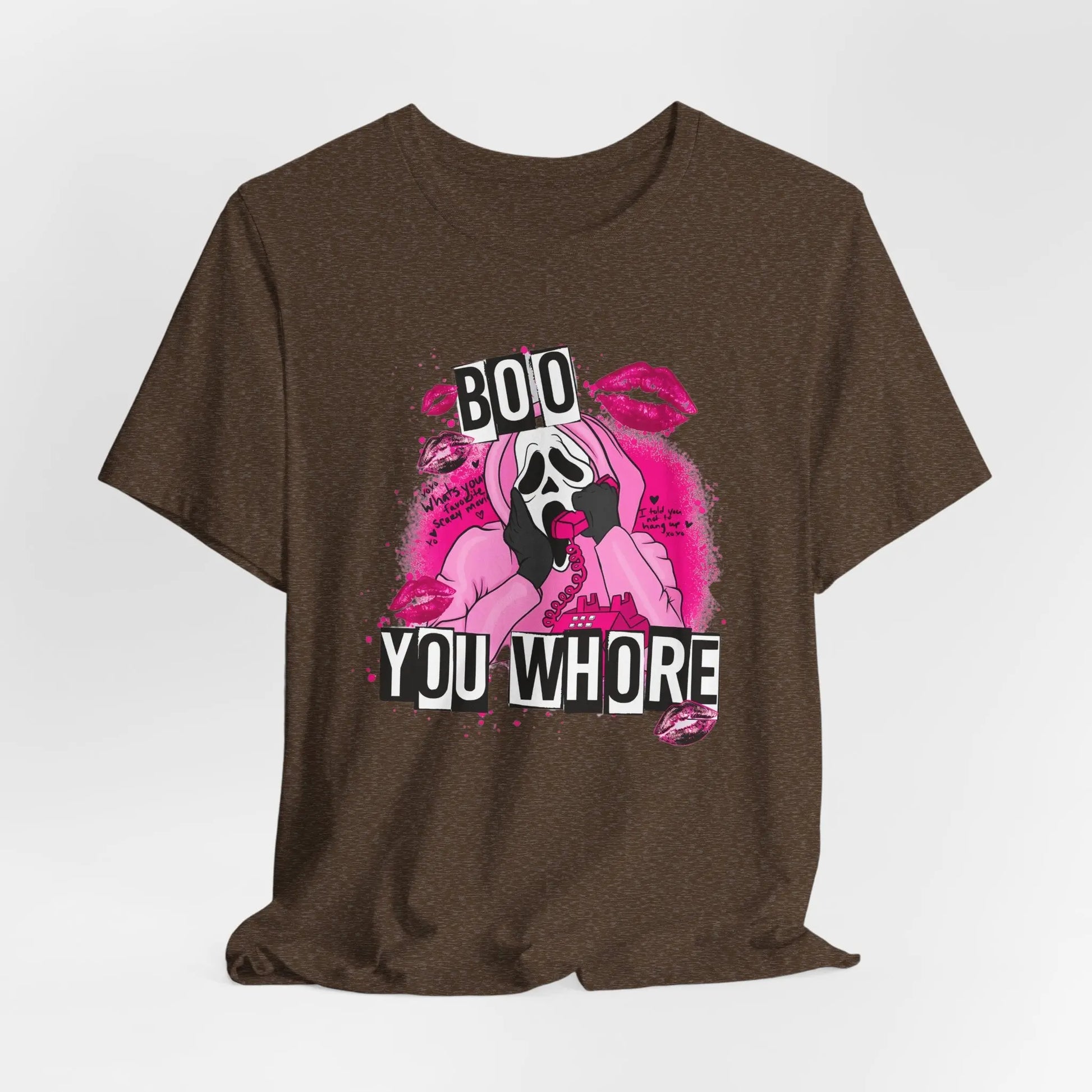 Funny Halloween Unisex Tee, Boo You Whore Shirt, Halloween Costume Top, Halloween Party Tee, Halloween Graphic Tee Printify