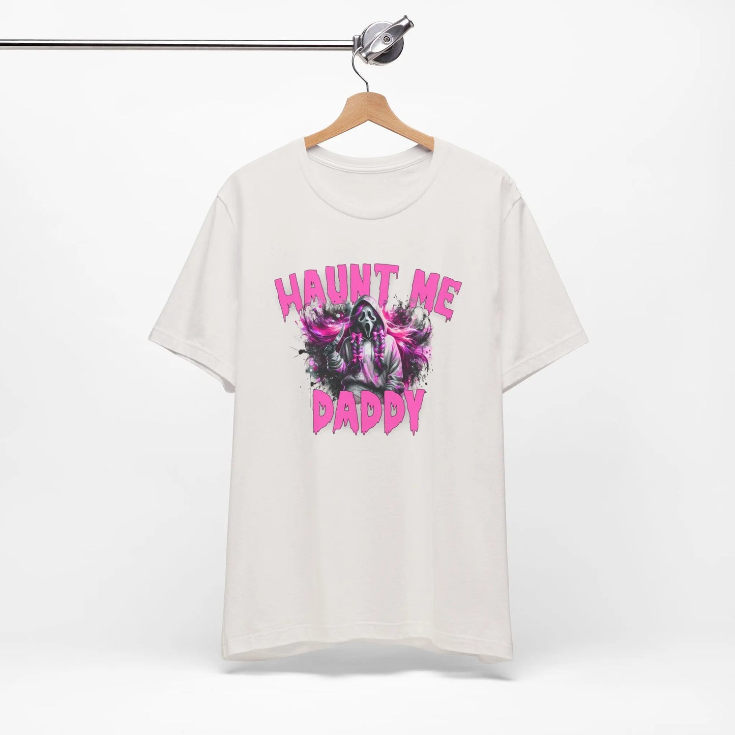 Funny Halloween Unisex Tee, Haunt Me Daddy Shirt, Fall Vibes, Halloween Costume, Spooky Graphic Shirt, Halloween Outfit Printify