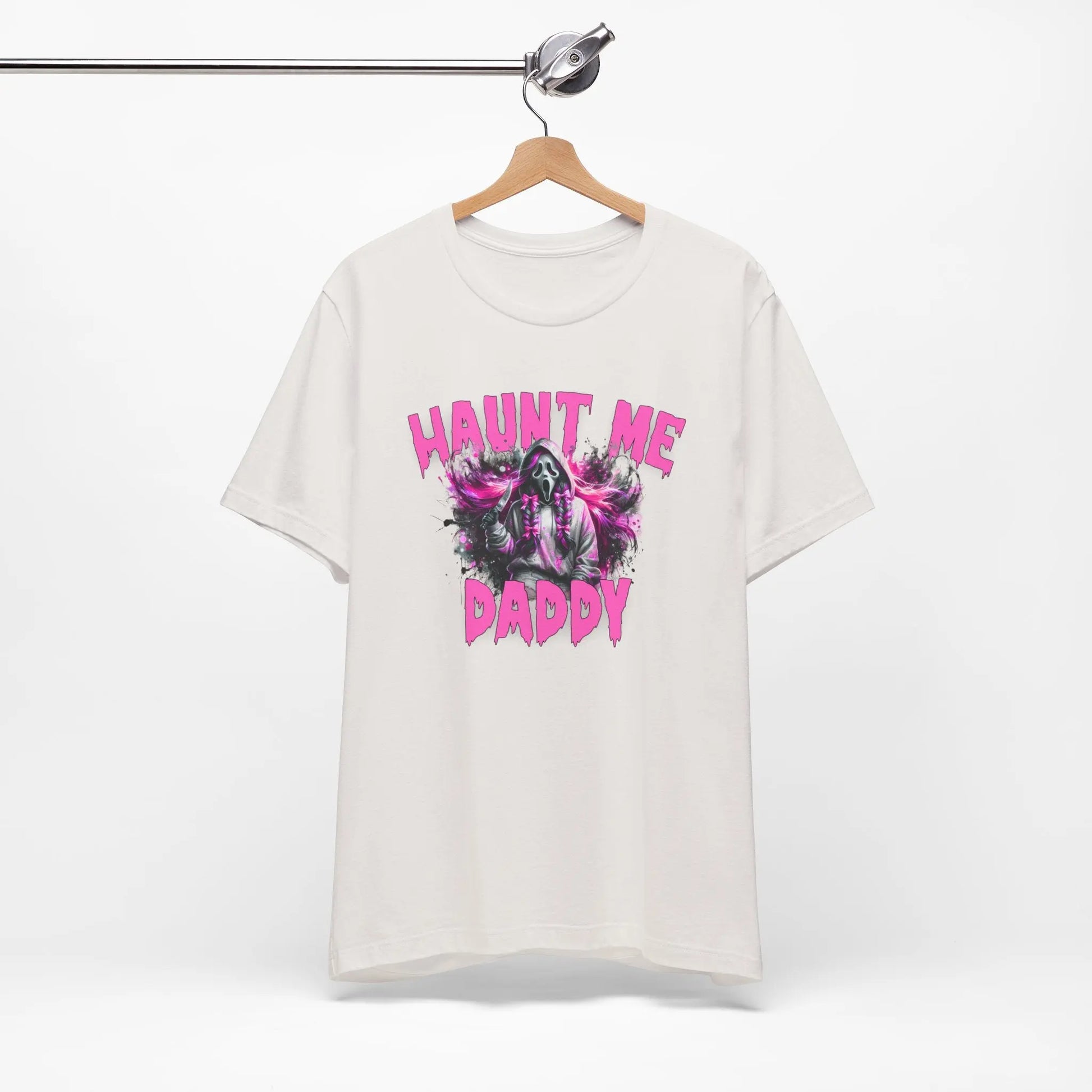 Funny Halloween Unisex Tee, Haunt Me Daddy Shirt, Fall Vibes, Halloween Costume, Spooky Graphic Shirt, Halloween Outfit Printify