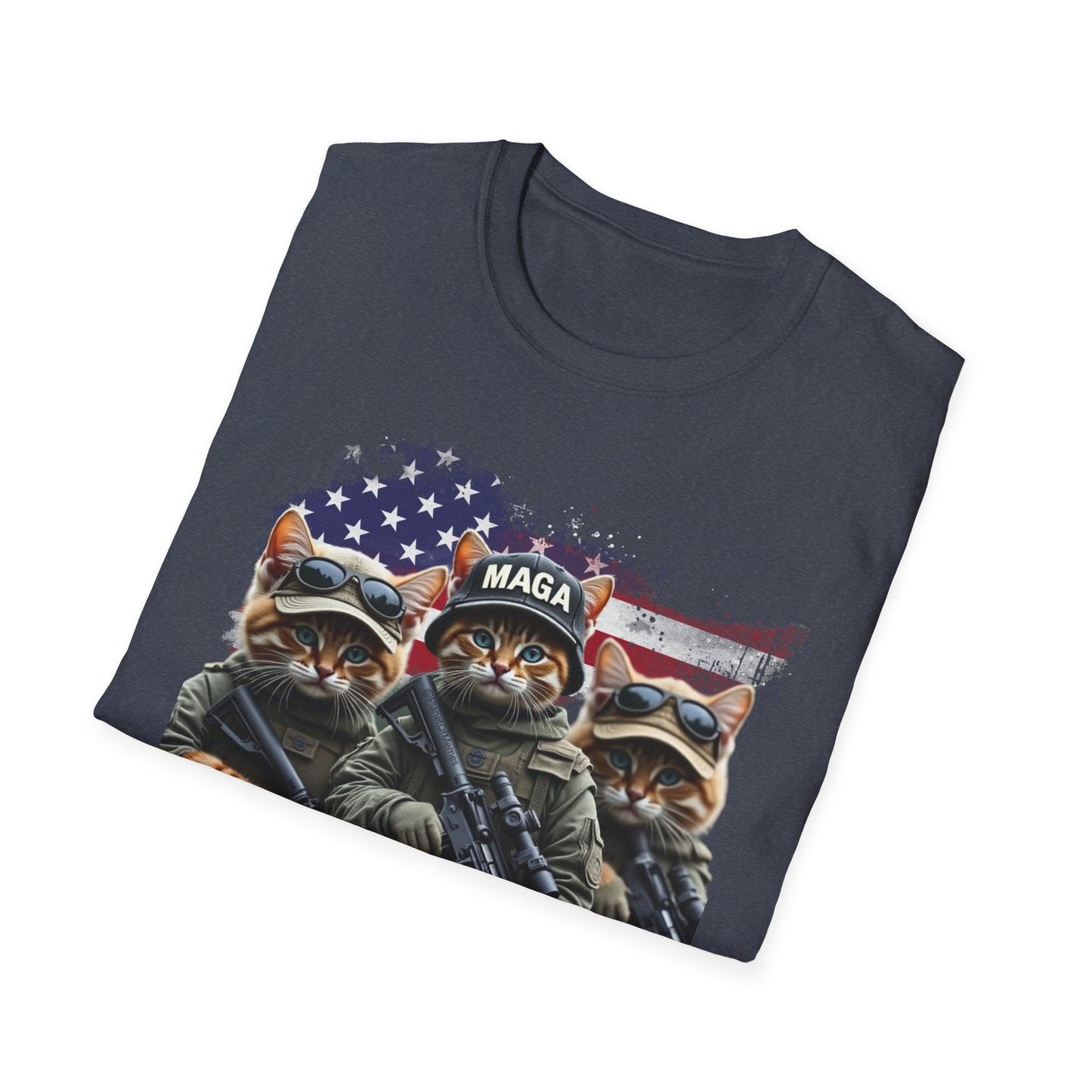 MAGA Cats Tactical Military Trump Patriotic Shirt