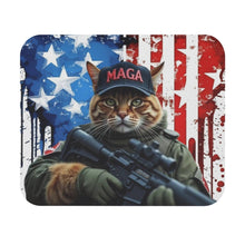 Mouse Pad (Rectangle) - Trump MAGA Cat - Galvaleos Galvaleos Galvaleos 9" × 8" / Rectangle Printify Home Decor Mouse Pad (Rectangle) - Trump MAGA Cat