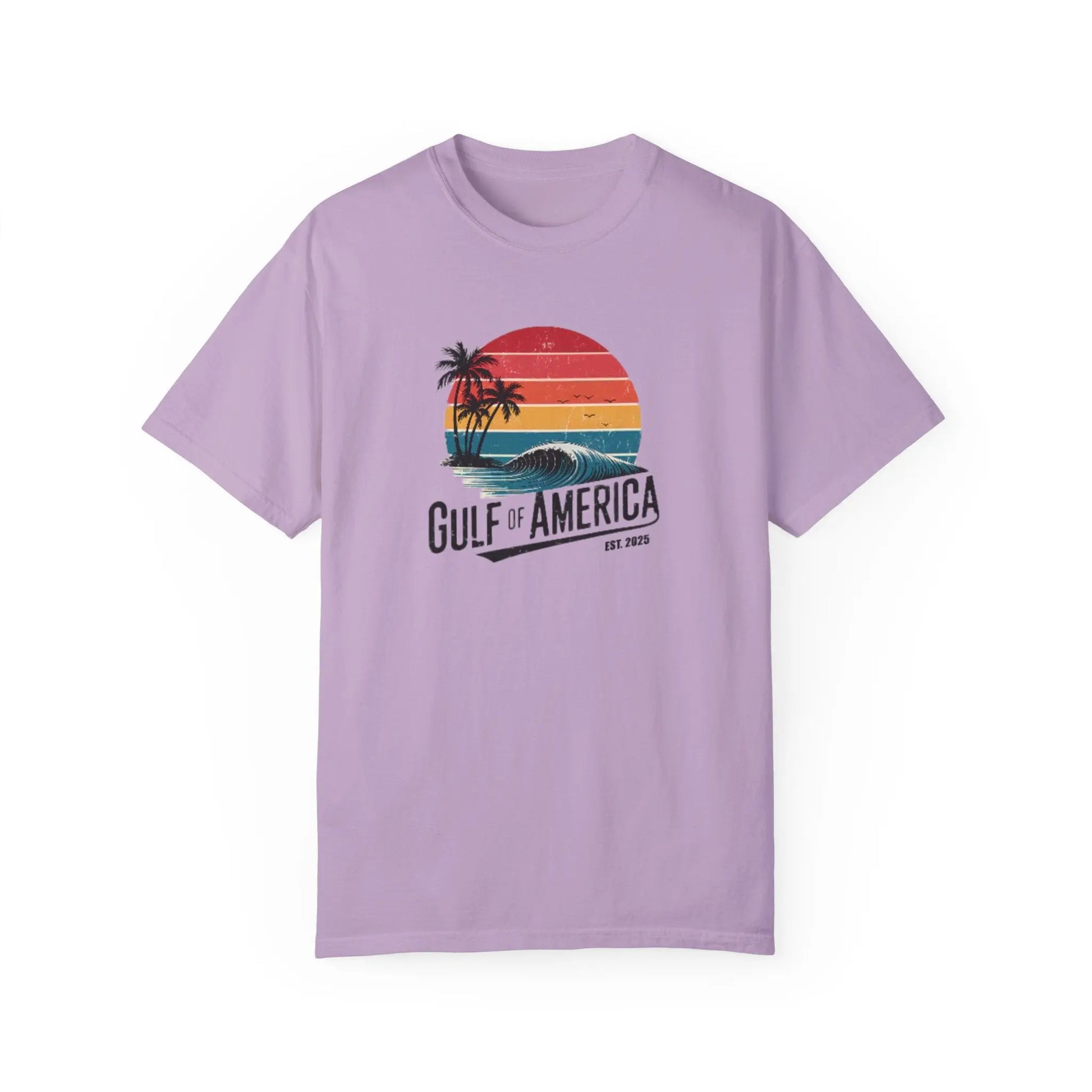 Gulf of America Garment-Dyed T-shirt, Beach Vibes Tee, Summer Apparel, Travel Shirt, Vacation Gift, Unisex Style - Galvaleos