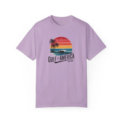 Gulf of America Garment-Dyed T-shirt, Beach Vibes Tee, Summer Apparel, Travel Shirt, Vacation Gift, Unisex Style - Galvaleos