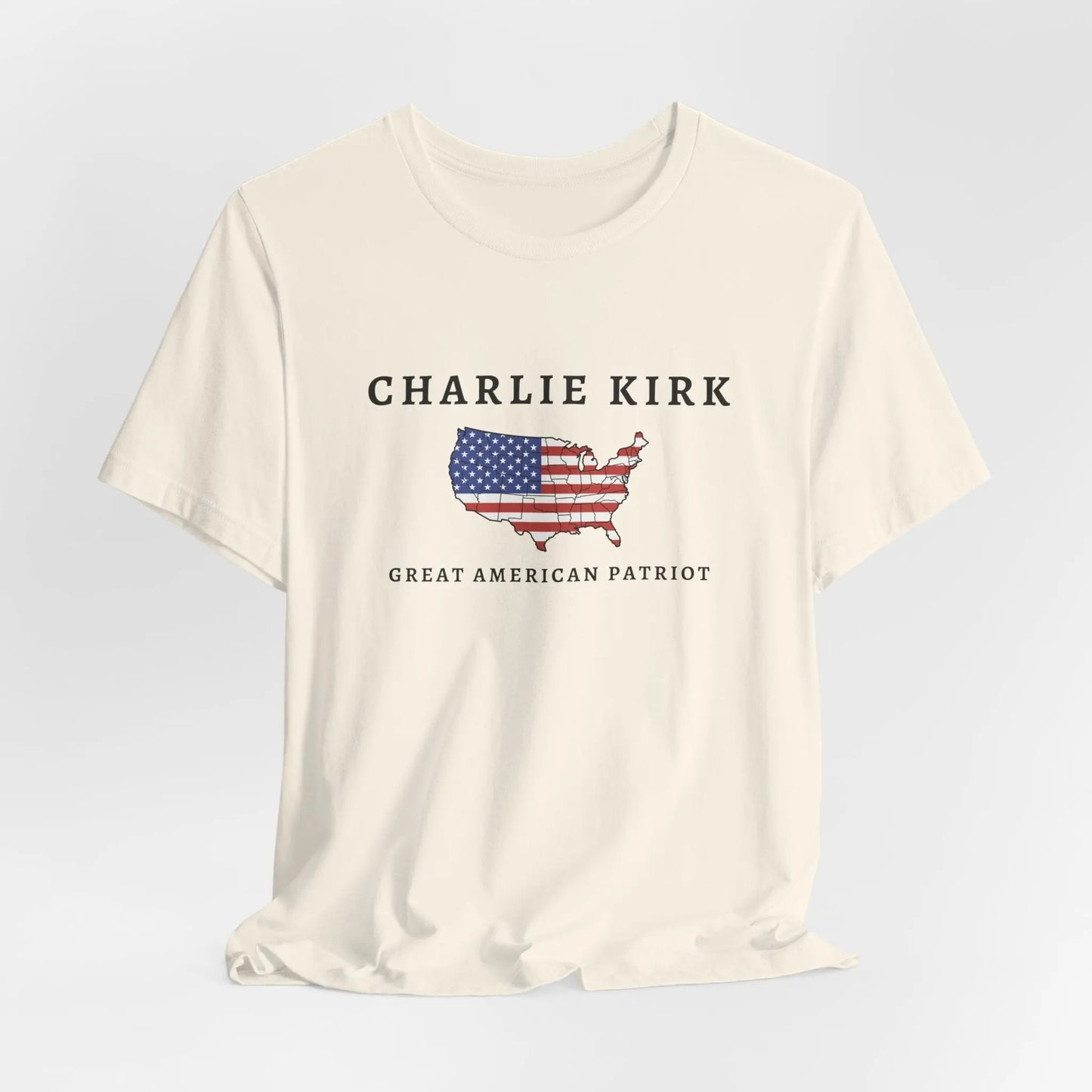 Charlie Kirk Tribute Shirt, Great American Patriot Top, RIP Charlie Kirk Memorial Shirt, USA Hero Apparel Printify