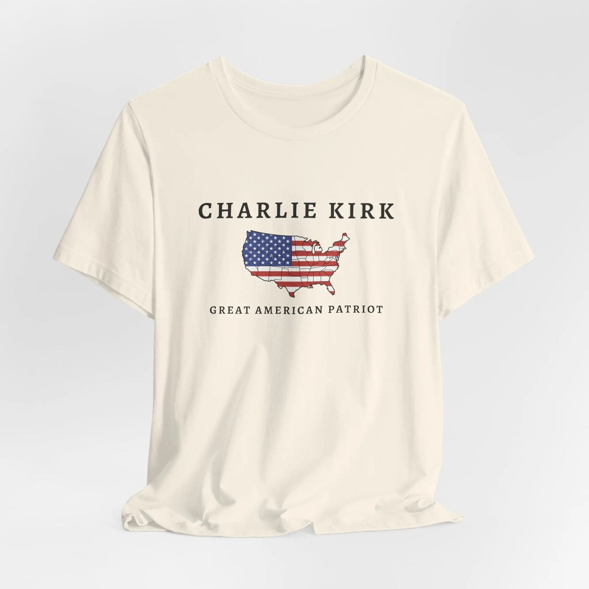 Charlie Kirk Tribute Shirt, Great American Patriot Top, RIP Charlie Kirk Memorial Shirt, USA Hero Apparel Printify