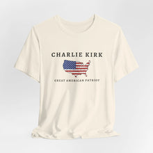 Charlie Kirk Tribute Shirt, Great American Patriot Top, RIP Charlie Kirk Memorial Shirt, USA Hero Apparel Printify