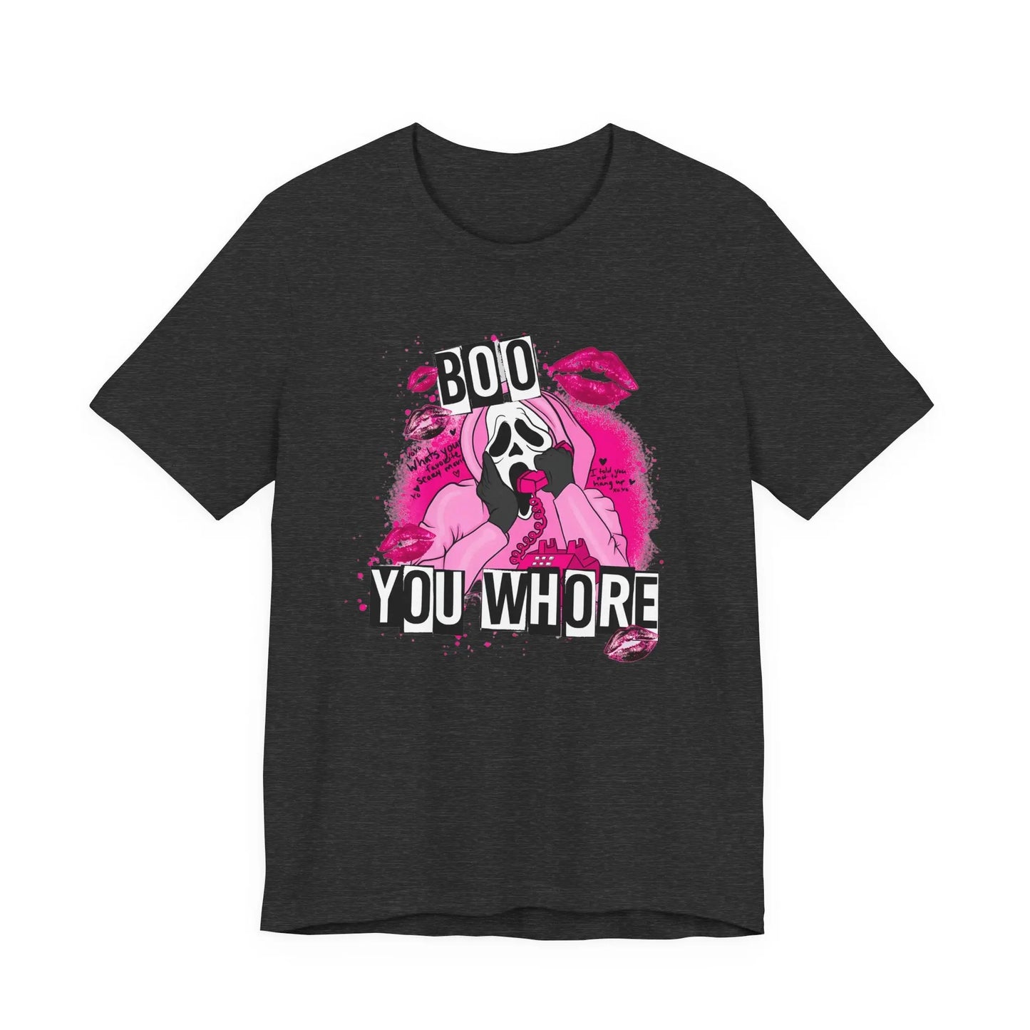 Funny Halloween Unisex Tee, Boo You Whore Shirt, Halloween Costume Top, Halloween Party Tee, Halloween Graphic Tee Printify