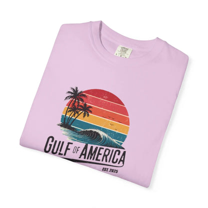 Gulf of America Garment-Dyed T-shirt, Beach Vibes Tee, Summer Apparel, Travel Shirt, Vacation Gift, Unisex Style Printify