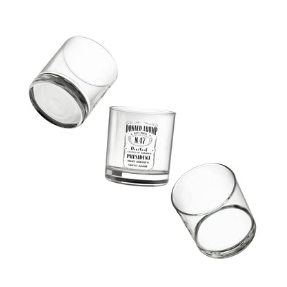 Trump Rocks Glass, Jack Daniels theme - Whiskey Glass